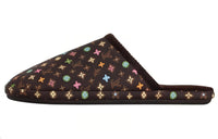 LOUIS VUITTON Wrap-toe Slippers Men's Black