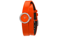 DIOR Wrist Watch Quartz Movement Leather Watch Bands 19mm Orange Watch Dial Women's Watch