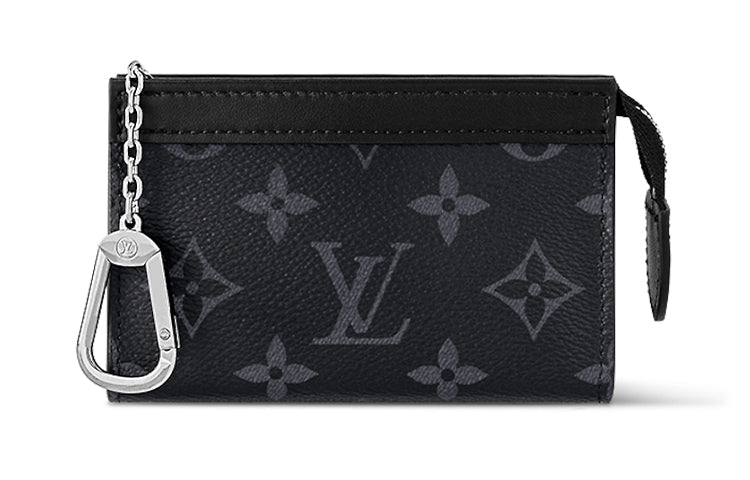 LOUIS VUITTON Key Pouch Voyage Monogram Eclipse