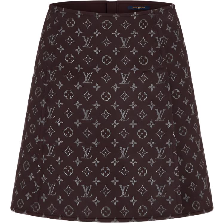 LOUIS VUITTON Casual Short Skirts Women's Brown