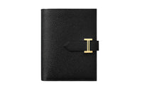 HERMES Epsom Calfskin Wallet Women's Black