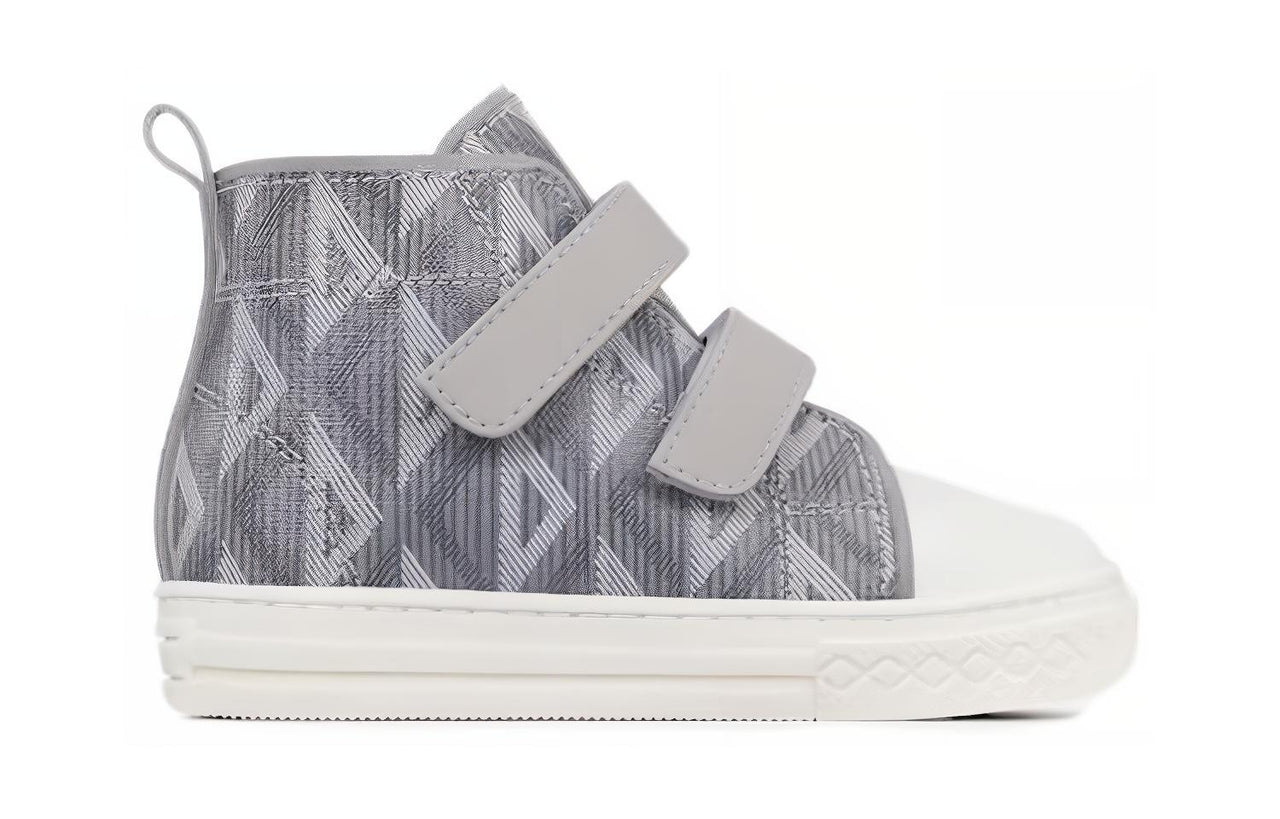 DIOR B23 High Top Toddler Shoes Gray Infant And Toddler