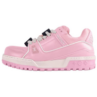 LOUIS VUITTON Trainer Maxi LOVE Component Logo Low Top Skateboard Shoes Men's Pink Valentine's Day Limited Edition