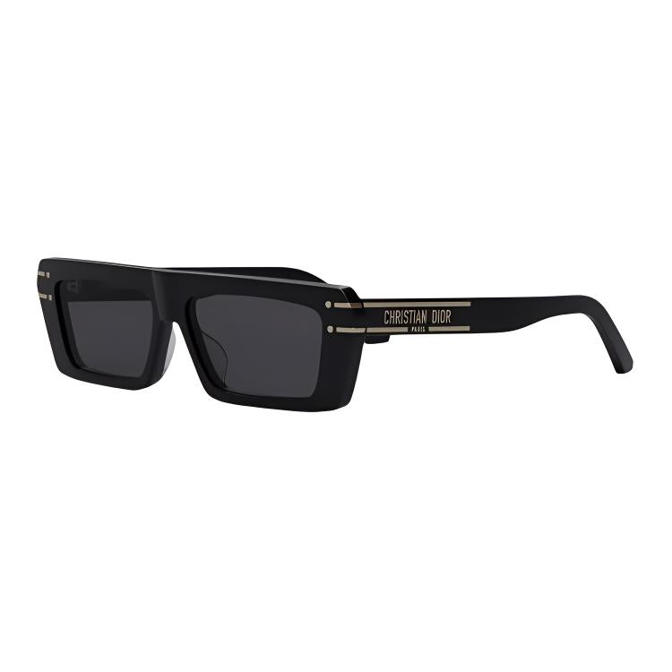 DIOR Acetate Rectangular Sunglasses Women's Bright Black
