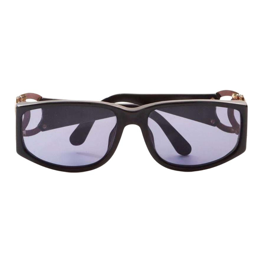 CHANEL 2000s Cc Rectangle-frame Sunglasses
