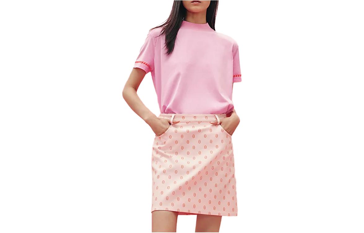 HERMES Casual Short Skirts Women's Pink