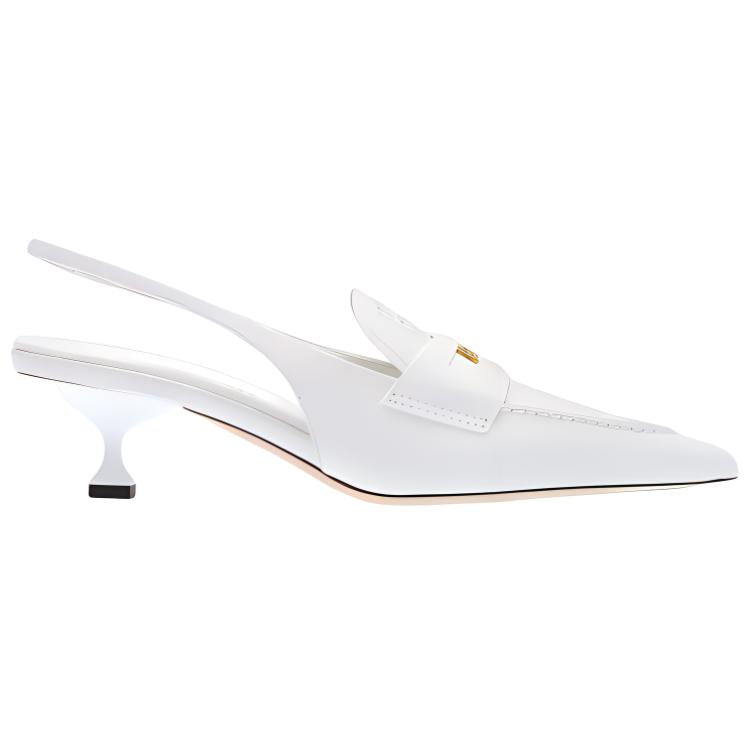 MIU MIU Leather Penny 45mm Loafers