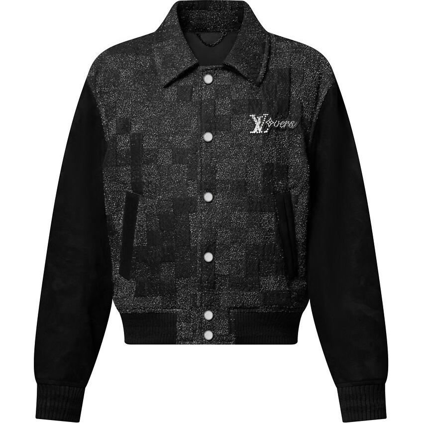 LOUIS VUITTON Mix Leather Varsity Blouson