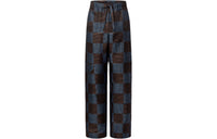 LOUIS VUITTON Damier Silk Pyjama Pants