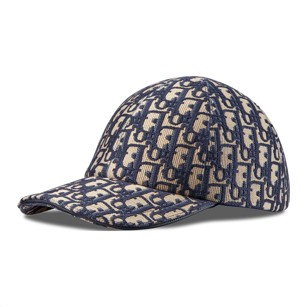 DIOR Sheepskin Baseball Caps Unisex Brown/Blue
