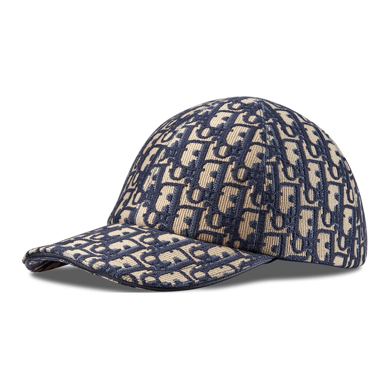 DIOR Sheepskin Baseball Caps Unisex Brown/Blue