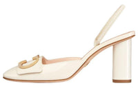 DIOR Chunky Heel High Heels Women's White