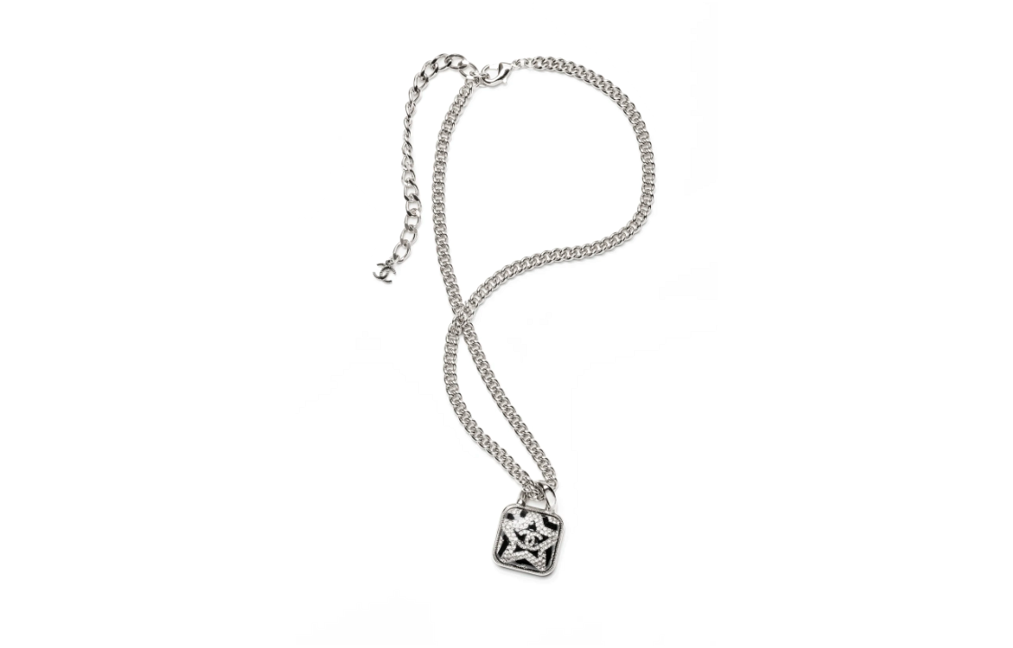 CHANEL Necklaces Women's Silver