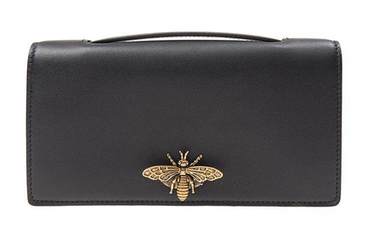 DIOR Calfskin Clutch Women's Black