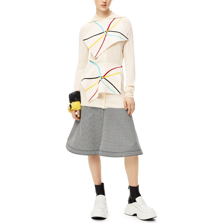 LOEWE Casual Long Skirts Women's Black/White