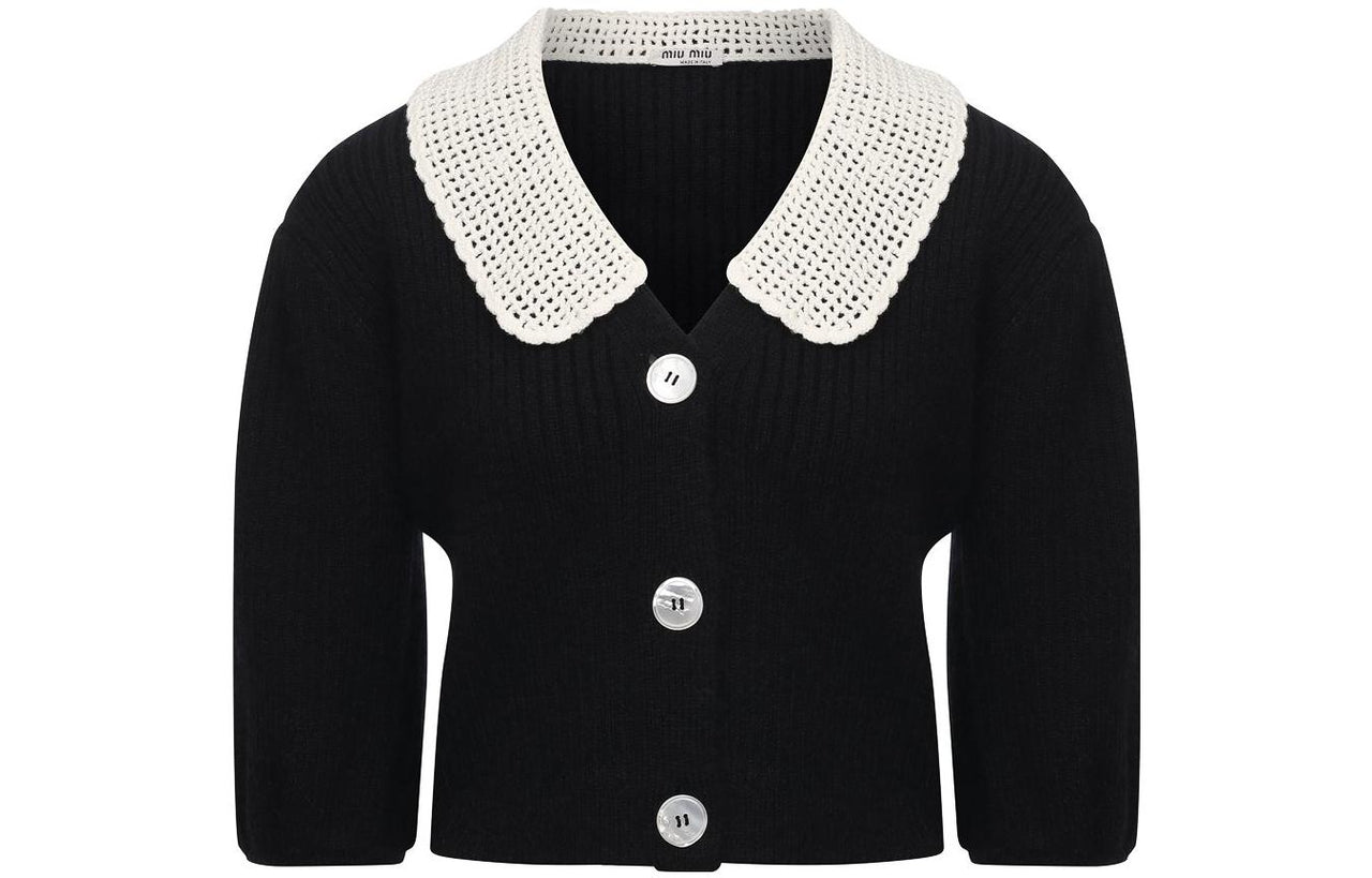 MIU MIU Crop Tops Women's Black