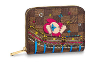 LOUIS VUITTON Gp Coin Pouch Damier Ebene 4 Card Slot Vivienne Holiday Rose Ballerine Pink