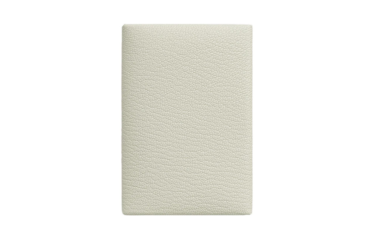 HERMES Calvi Mysore Goat Skin Wallets Card Holders Mini Women's Mushroom White