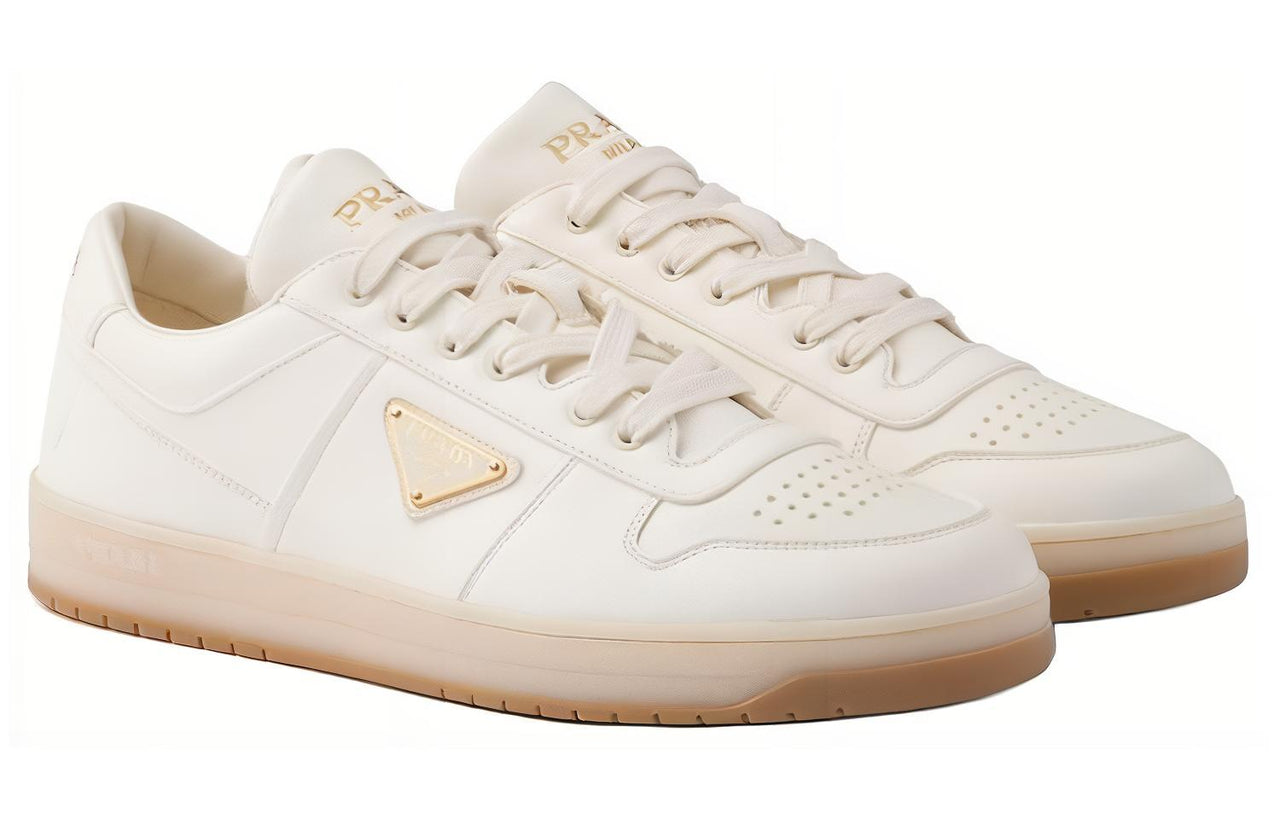 PRADA Downtown Low Top Skateboard Shoes Men's White