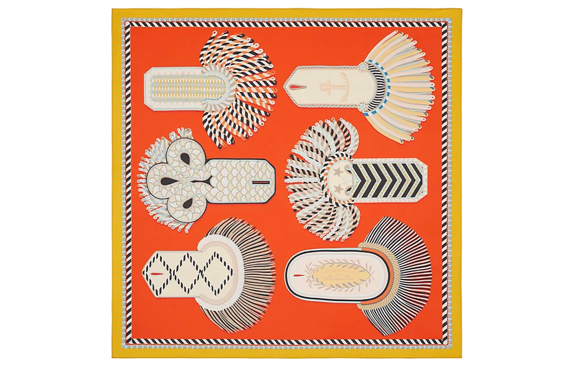 HERMES Silk Scarves Women's Multicolor