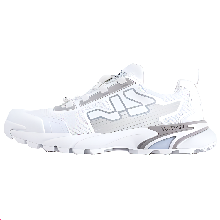 LOUIS VUITTON Runner Tatic Low-Top Casual Shoes Men's Light Gray