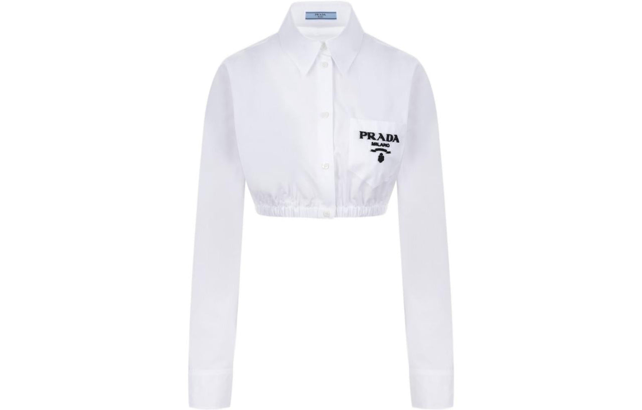 PRADA Crop Tops Women's White