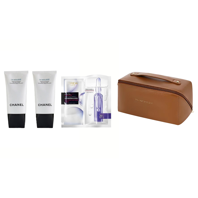 CHANEL Gentle Purifying Foam Cleanser With Camellia Milk Facial Cleanser Skincare Sets Clean 150ml/150ml*2 Puffy