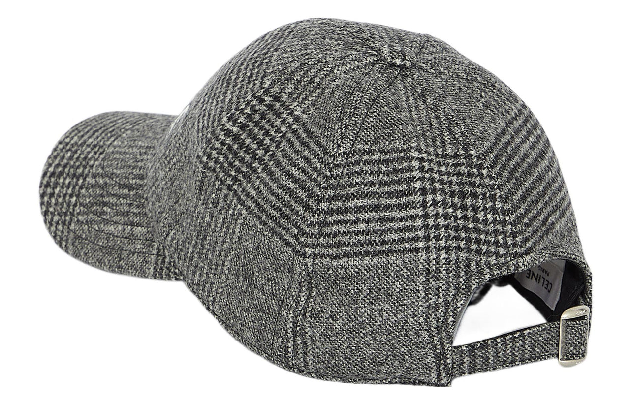 CELINE Cotton Baseball Caps Men's Gray