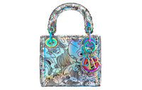 DIOR Lady Dior Cow Leather Dior Bag Shoulder Bag Crossbody Bag Handbag Mini Women's Silver