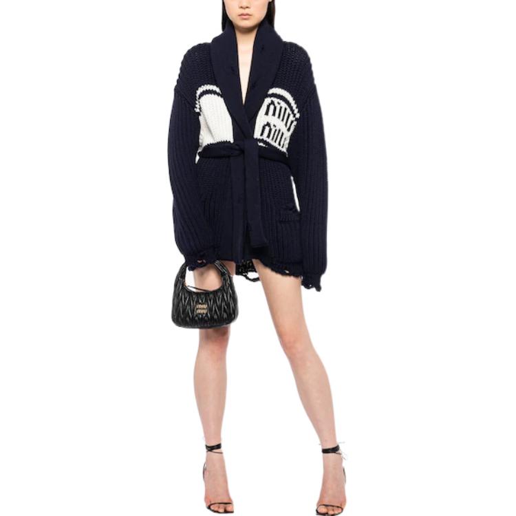 MIU MIU FW22 Knitwear Women's Marine Blue