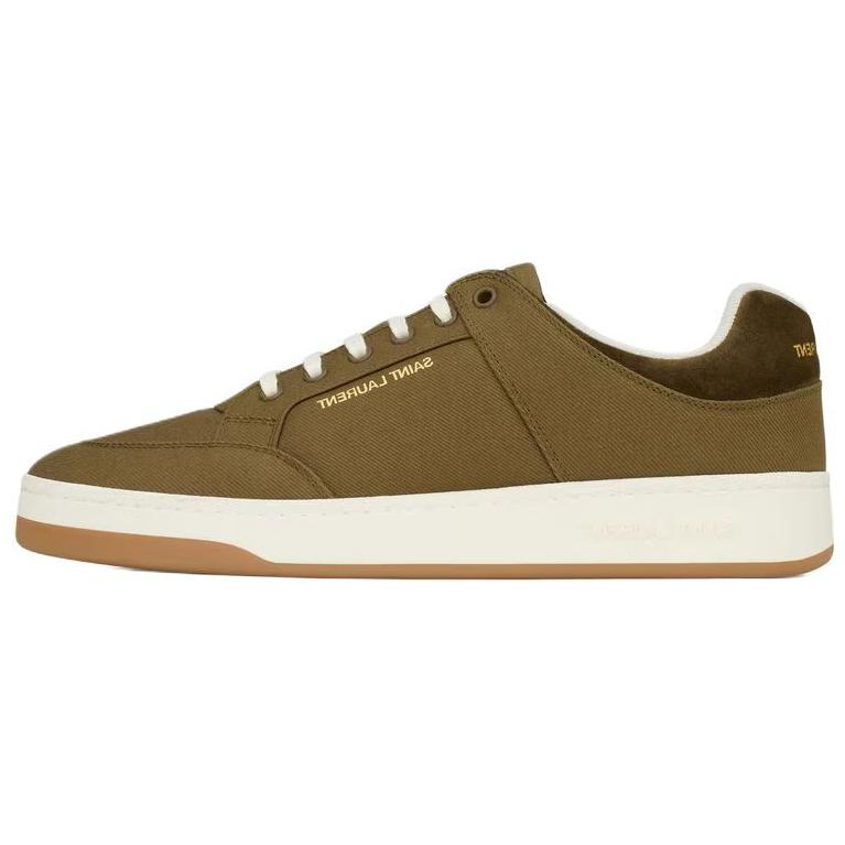 SAINT LAURENT SL/61 Low Top Skateboard Shoes Men's Army Green