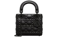 DIOR Lady Dior Cow Leather Daisie Bag Shoulder Bag Crossbody Bag Handbag Mini Women's Black