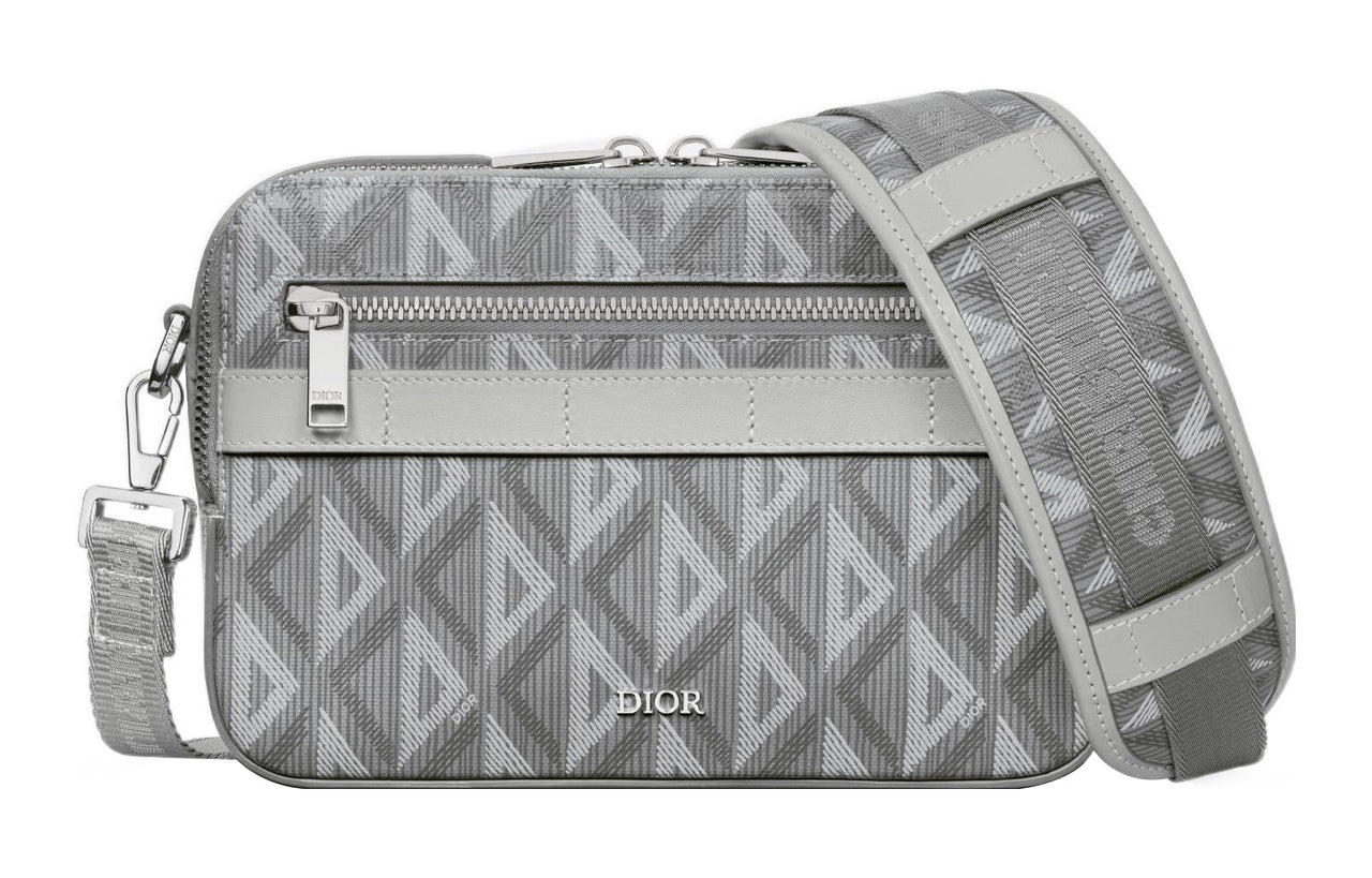 DIOR Canvas Messenger Bag, Shoulder Bag, Crossbody Bag Men's Gray
