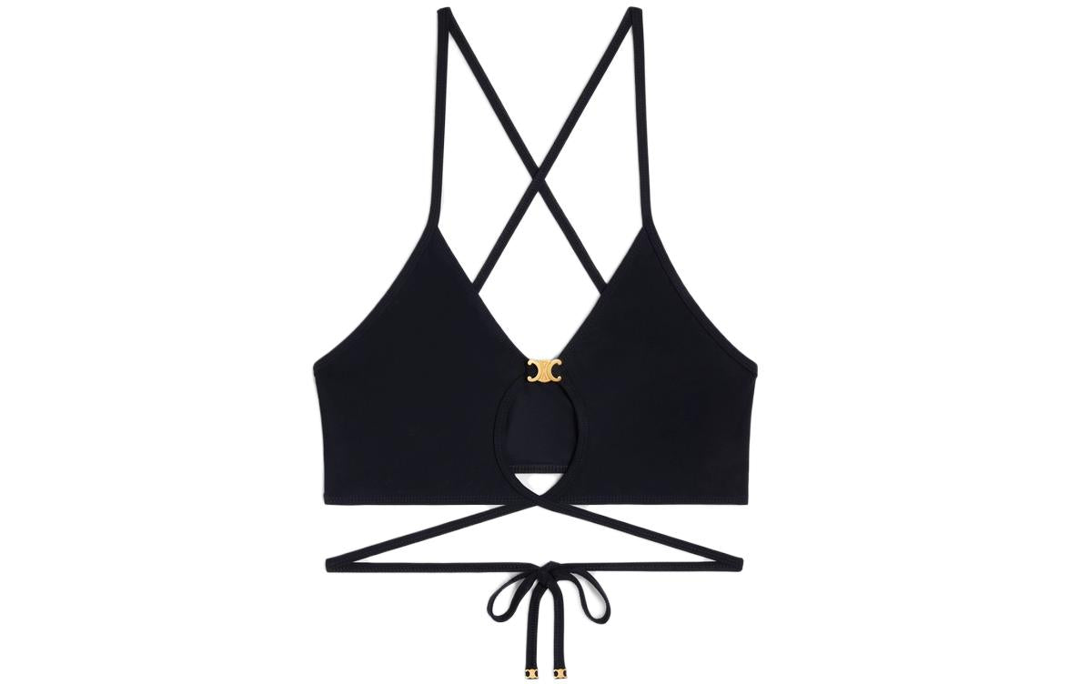 CELINE Triomphe Triangle Top In Matte Jersey