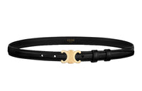 CELINE Small Triomphe Belt In Taurillon Leather