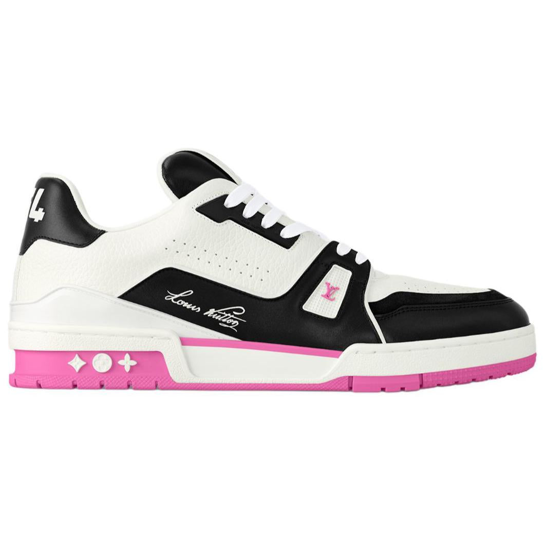 LOUIS VUITTON Trainer Low-Top Skateboard Shoes Men's Pink