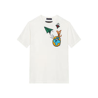 LOUIS VUITTON Monogram Comics Intarsia Short Sleeved Crewneck