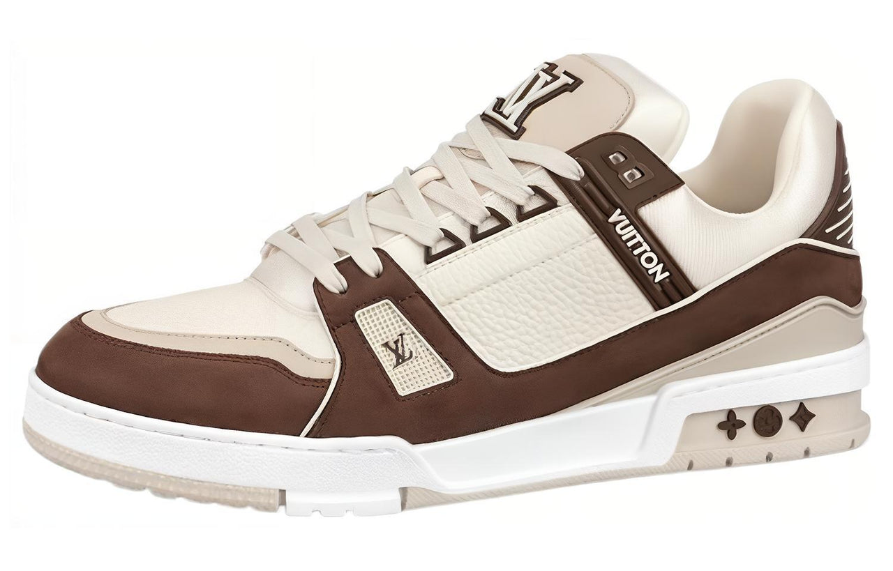 LOUIS VUITTON Slip-Resistant Low-Top Skateboard Shoes Women's Brown
