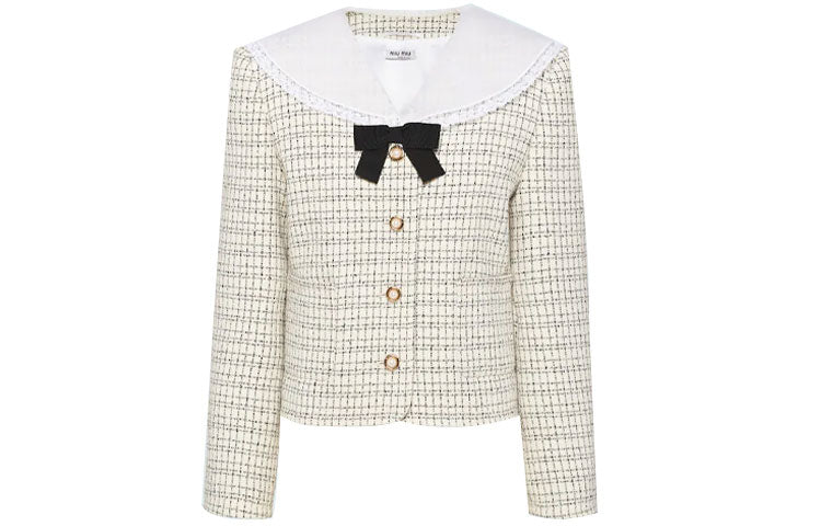 MIU MIU Jackets Coats Women's Ivory