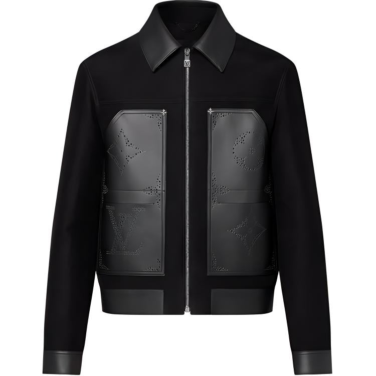 LOUIS VUITTON Monogram Mix Leather Workwear Blouson