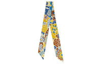 HERMES Silk Scarves Women's Mustard