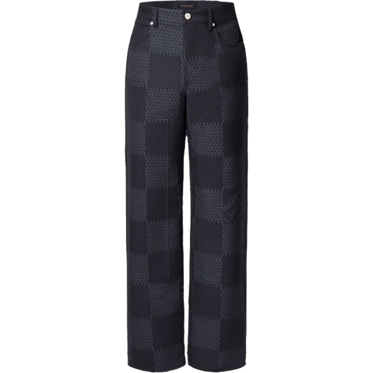 LOUIS VUITTON Damier Jacquard Wool Pants