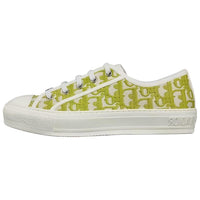 DIOR Walk'n'Dior Platform Shoes Low-Top Casual Skateboard Shoes Women's Green Yellow