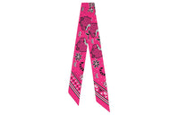 HERMES Silk Scarves Women's Rose Red
