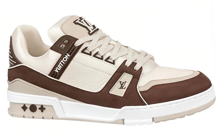 LOUIS VUITTON Slip-Resistant Low-Top Skateboard Shoes Women's Brown