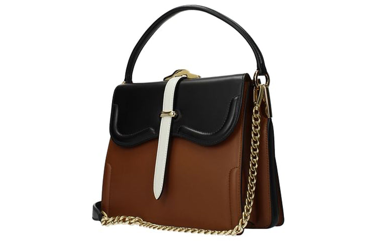 PRADA Leather Handbag Regular Women's Brown
