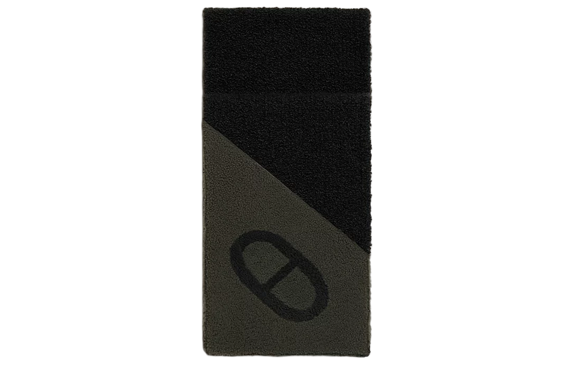 HERMES Knit Scarves Men's Black