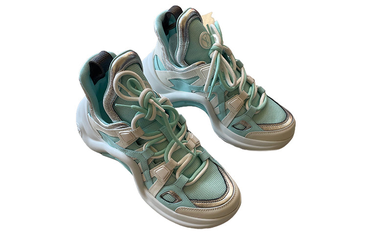 LOUIS VUITTON Archlight 1.0 Low-Top Casual Shoes Women's Green White
