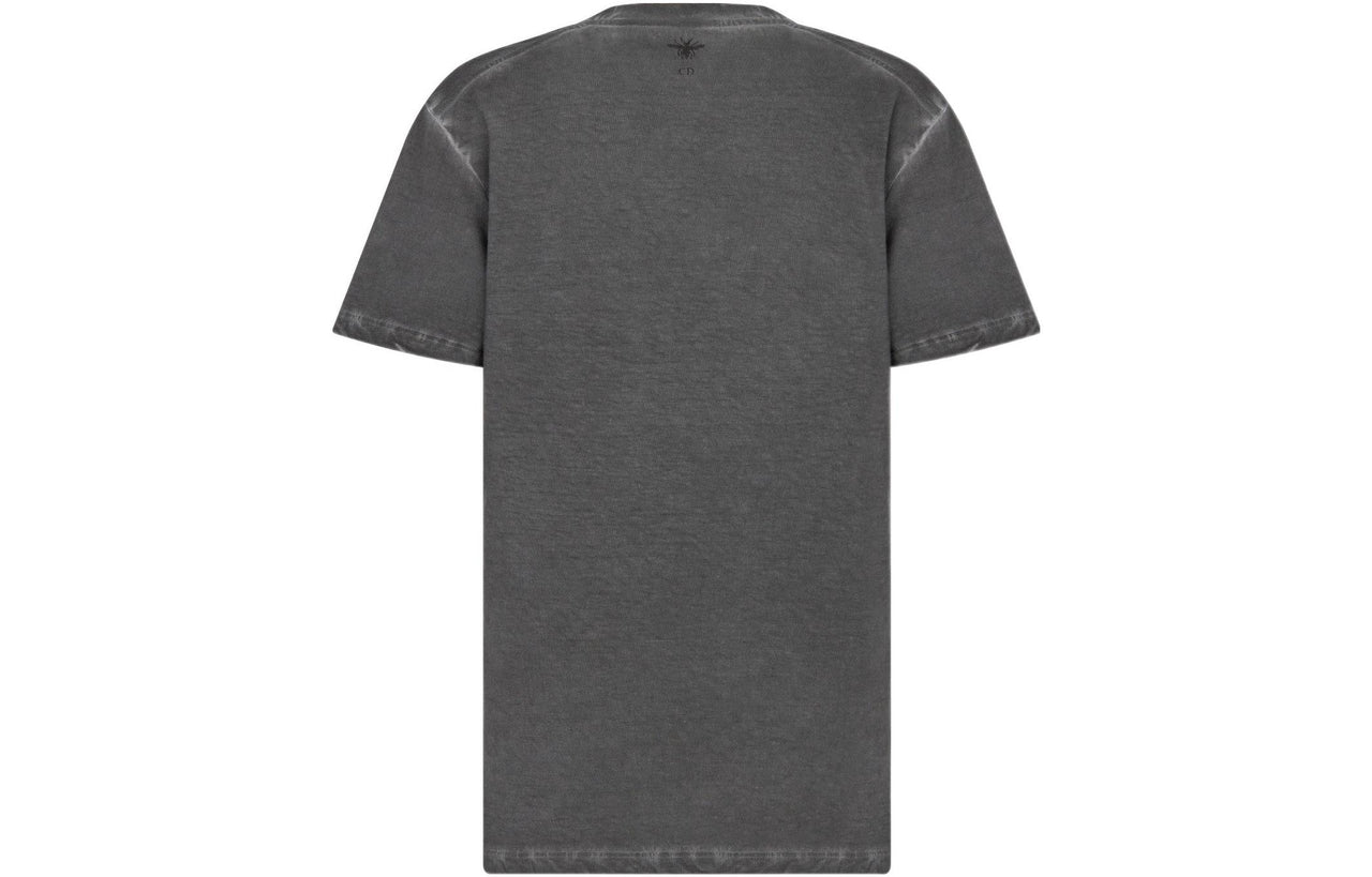 DIOR SS22 Drop Shoulder Sleeve T Shirt Women's Gray