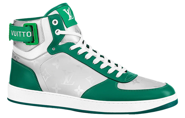 LOUIS VUITTON Rivoli Ankle Sneakers 'Silver Green'